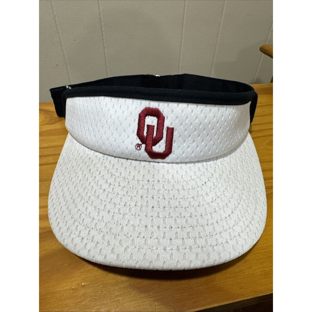New Era Oklahoma Sooners Hat Cap Visor Adult One Size Adjustable Made USA